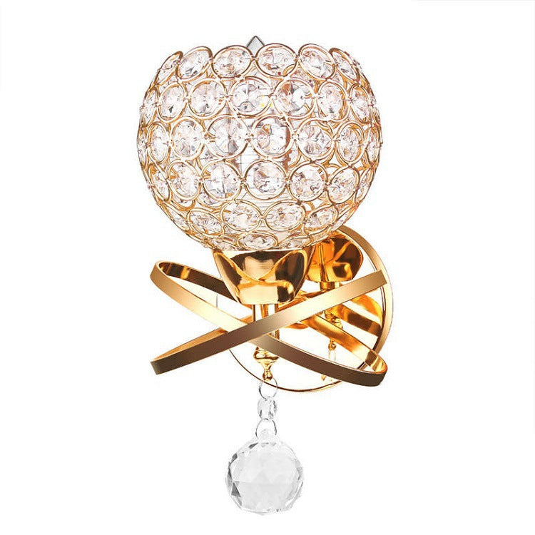 Bedroom Bedside Crystal Lamp