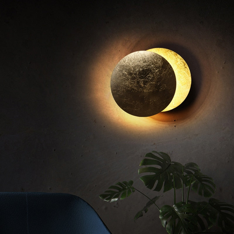 Moon Solar Eclipse Wall Lamp
