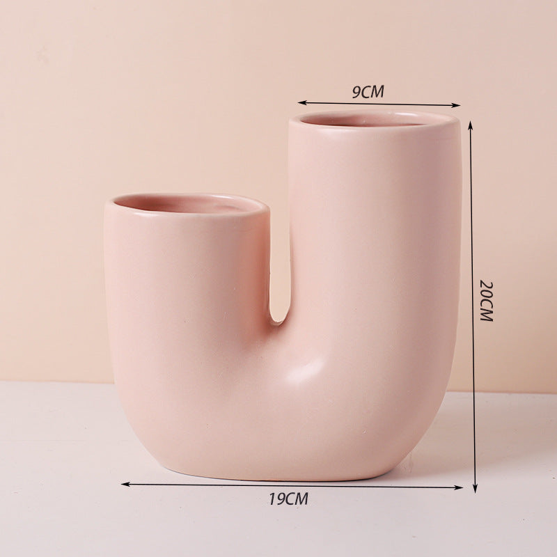 Simple Multicolor Ceramic Vase
