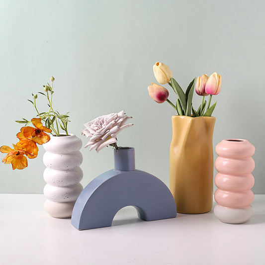 Simple Multicolor Ceramic Vase