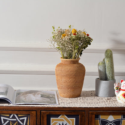 Rattan Woven  Vases