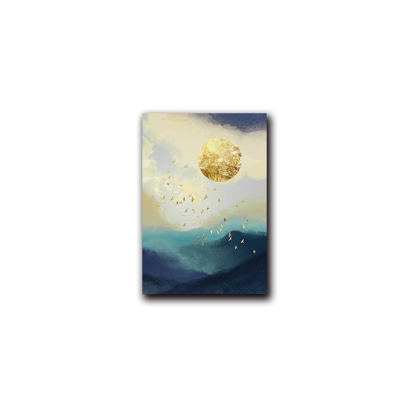 Wheat Field Sun Wave Abstract Paintings
