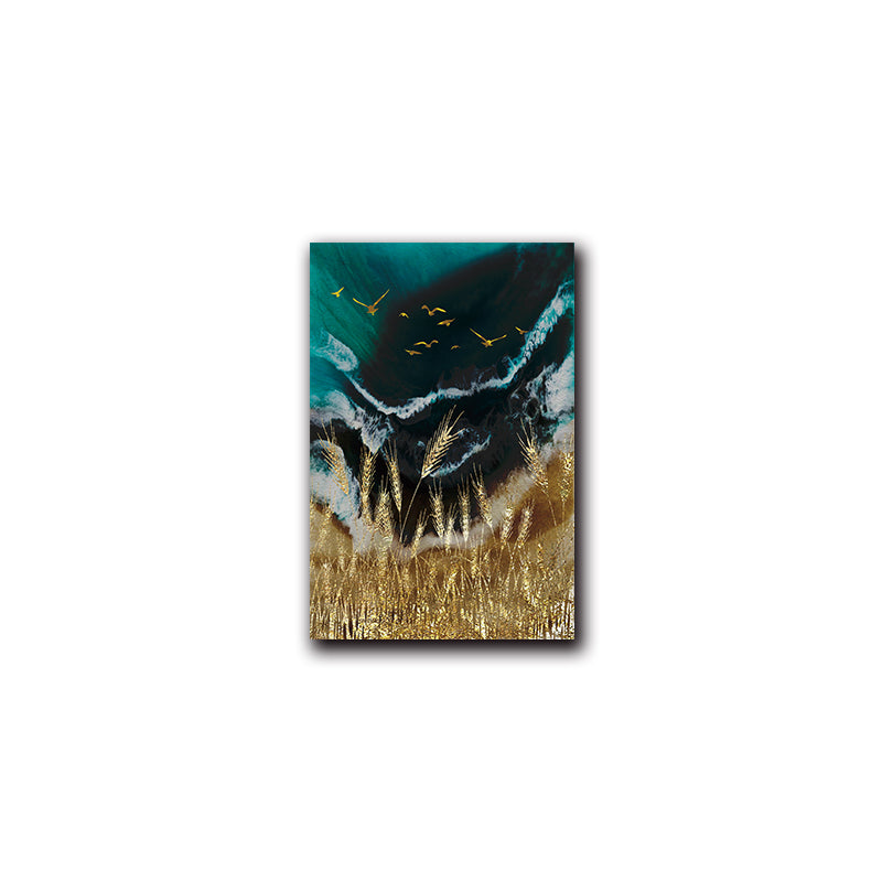 Wheat Field Sun Wave Abstract Paintings