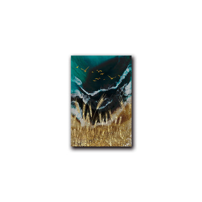 Wheat Field Sun Wave Abstract Paintings