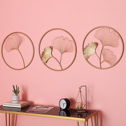 Wall metal leaf decoration