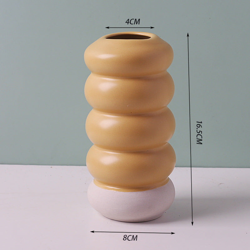Simple Multicolor Ceramic Vase