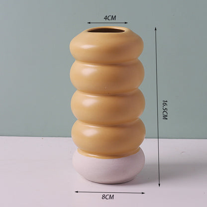 Simple Multicolor Ceramic Vase