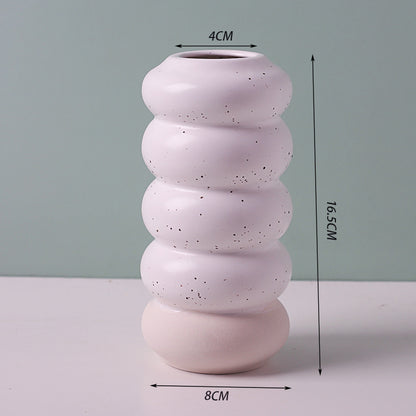 Simple Multicolor Ceramic Vase