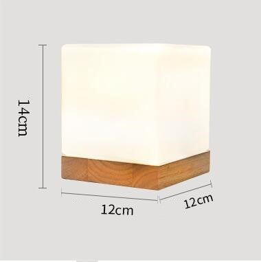 Bamboo Cube Desk Lamp