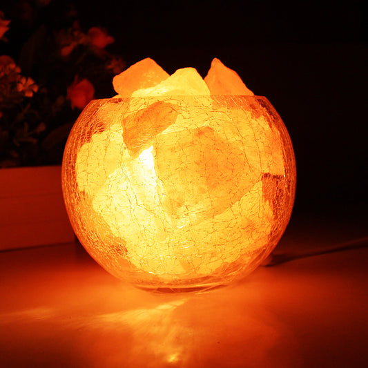 Halloween crystal salt lamp