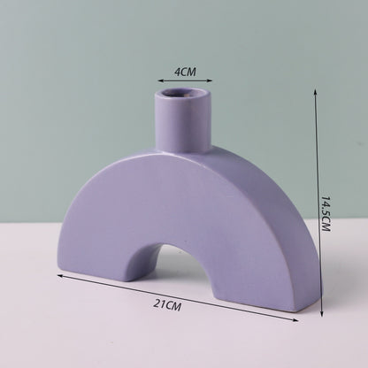 Simple Multicolor Ceramic Vase