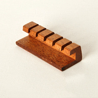 Desktop Wire Storage Box Solid Wood Organizer