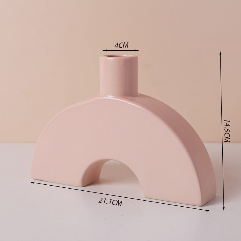 Simple Multicolor Ceramic Vase