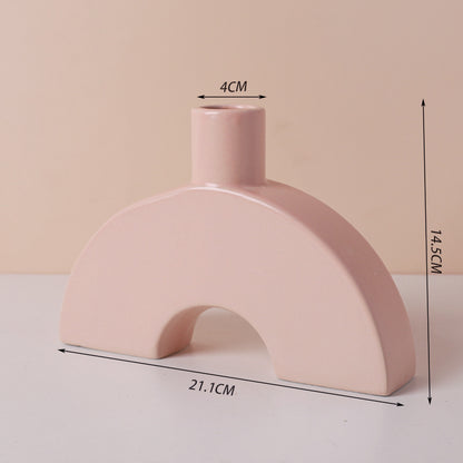 Simple Multicolor Ceramic Vase