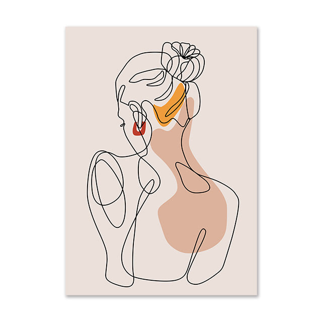 Abstract Girl Painting
