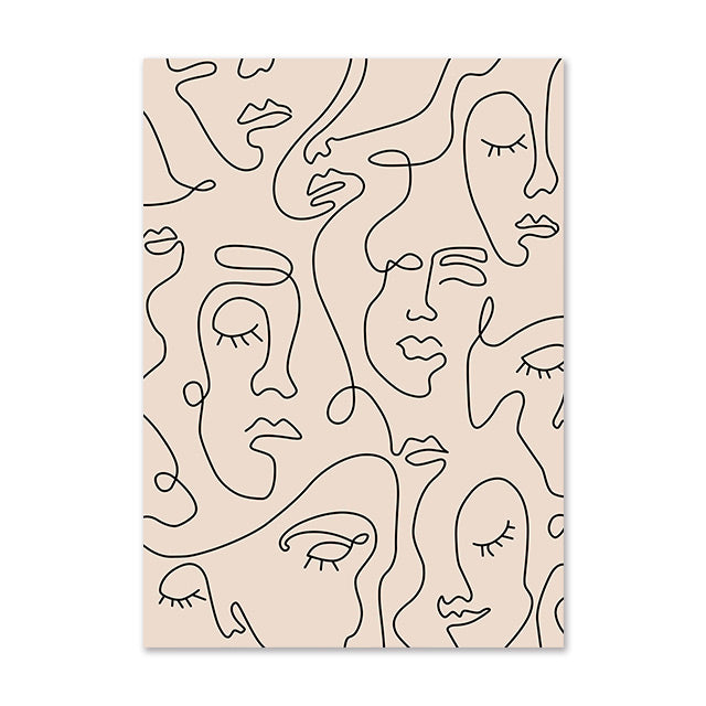 Abstract Girl Painting