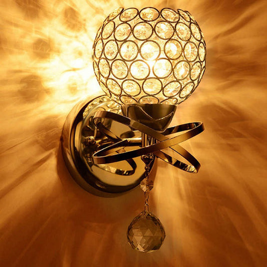 Bedroom Bedside Crystal Lamp