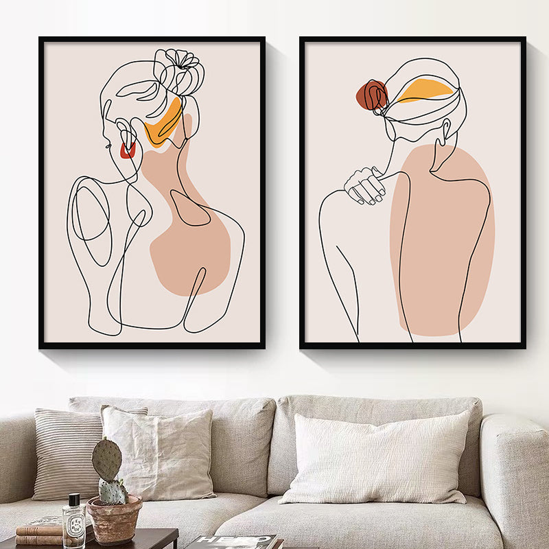 Abstract Girl Painting