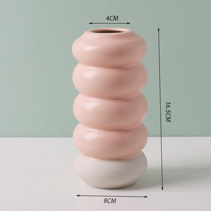 Simple Multicolor Ceramic Vase